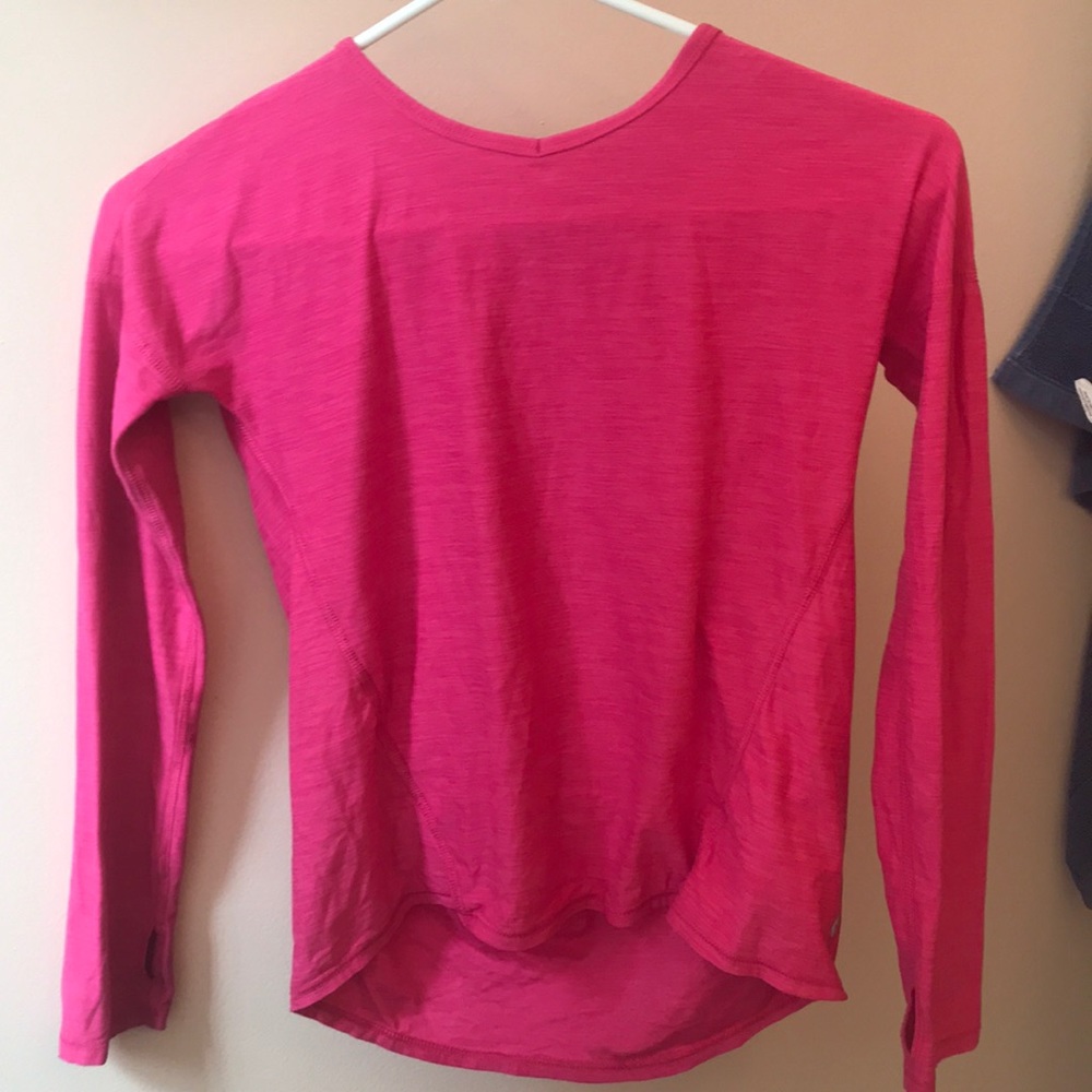 A pink fitness top for kids.